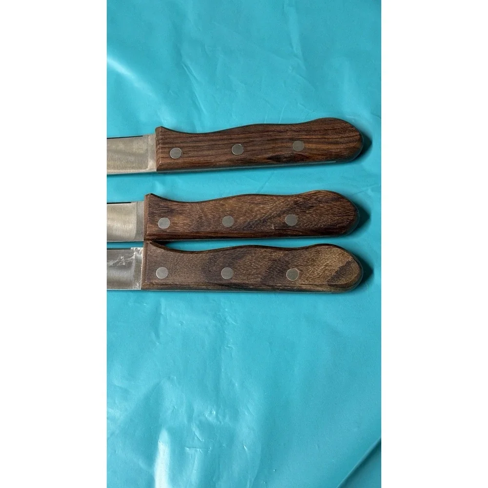 Zwilling J.A. Henckels Sonoma Steak Knives Set of 3 Serrated Wood Handle‎